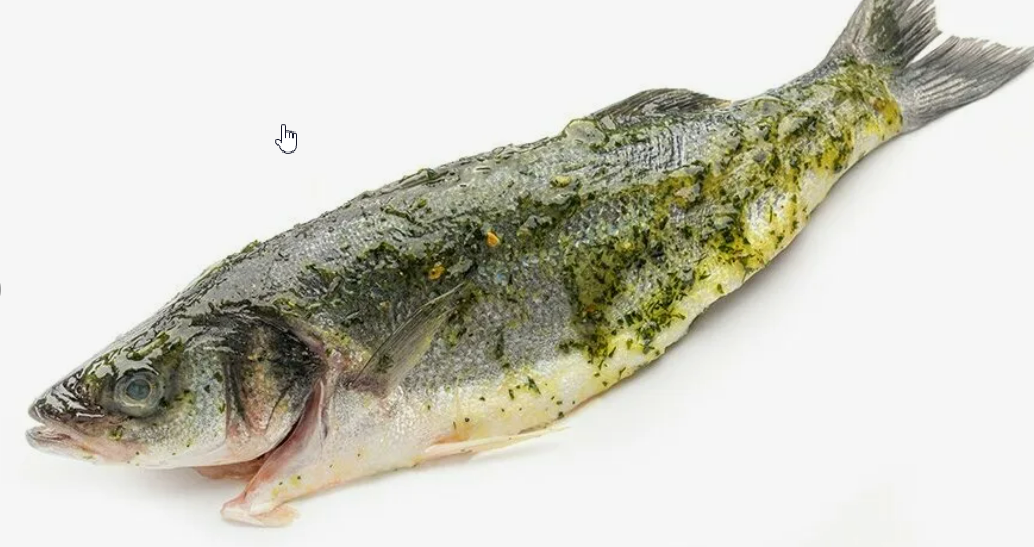Сибас потрошеная,чищеная,в маринаде итальянский,кг,(зам)