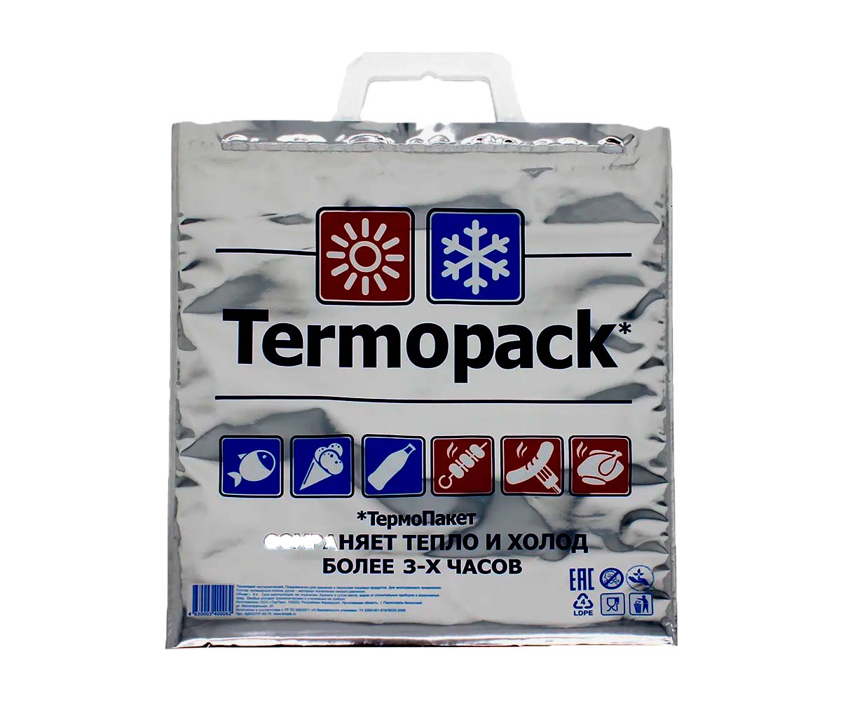 Термопакет с пласт.ручкой 42*45см