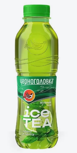 Холодный ЧАЙ зеленый ЧЕРНОГОЛОВКА МЯТА-ЛАЙМ 1,5 л ПЭТ