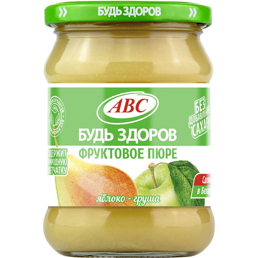 Пюре яблочно-грушевое АВС 450гр