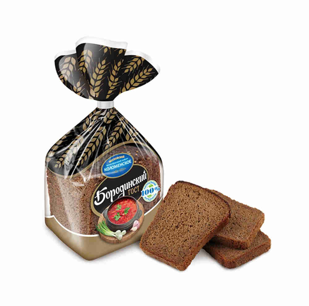Хлеб Бородинский рж/пш 0,4 в нарезке "Коломенский"