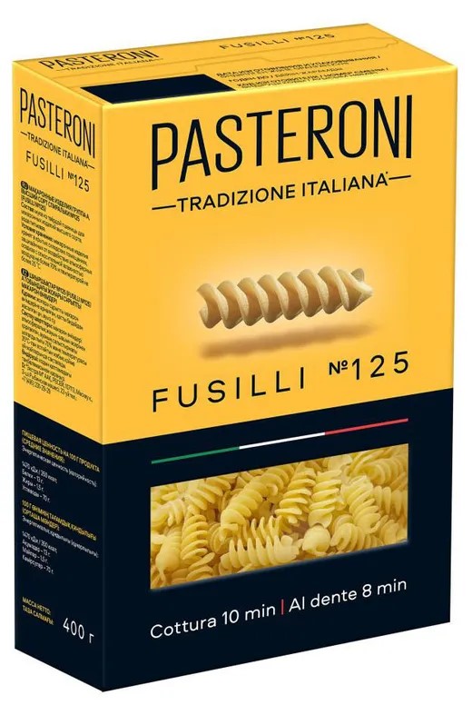 Макароны Pasteroni 400 гр Спиральки в/с