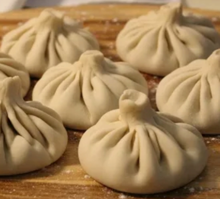 Хинкали с курицей и сыром