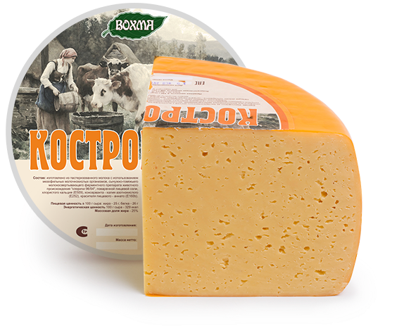 Сыр Костромской (Вохма) БЗМЖ
