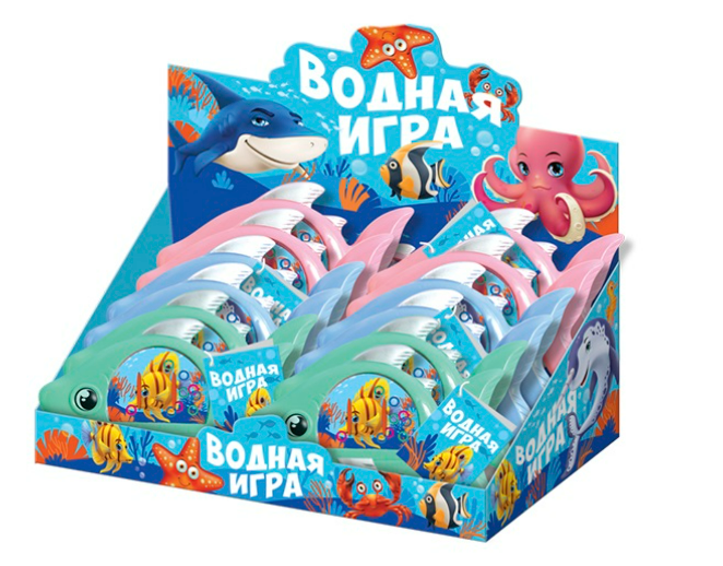 Конфитрейд Игрушка-водная игра в форме рыбки