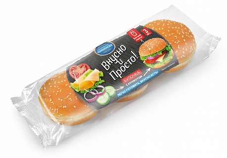 Булочки пшеничные с кунжутом 180  гр