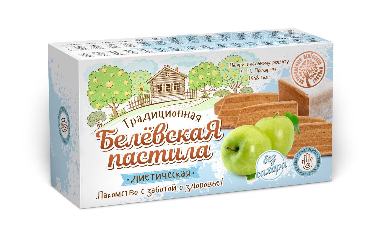 Традиционная Белевская пастила  диетическая 100 гр.