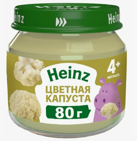 Пюре овощное GIPOPO Цветная капуста 12*80 г банка