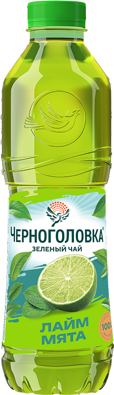 Холодный ЧАЙ зеленый ЧЕРНОГОЛОВКА МЯТА-ЛАЙМ 1,0 л ПЭТ
