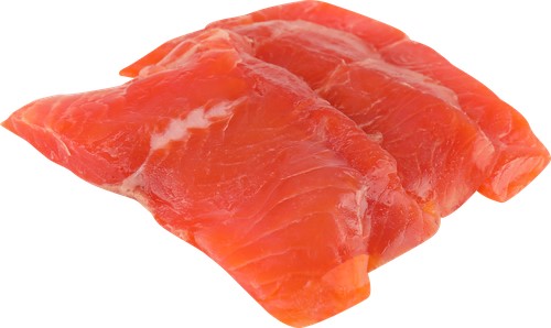 Форель филе ломтики слабосолен., в/у 100 гр. /Костромской форелевый завод/