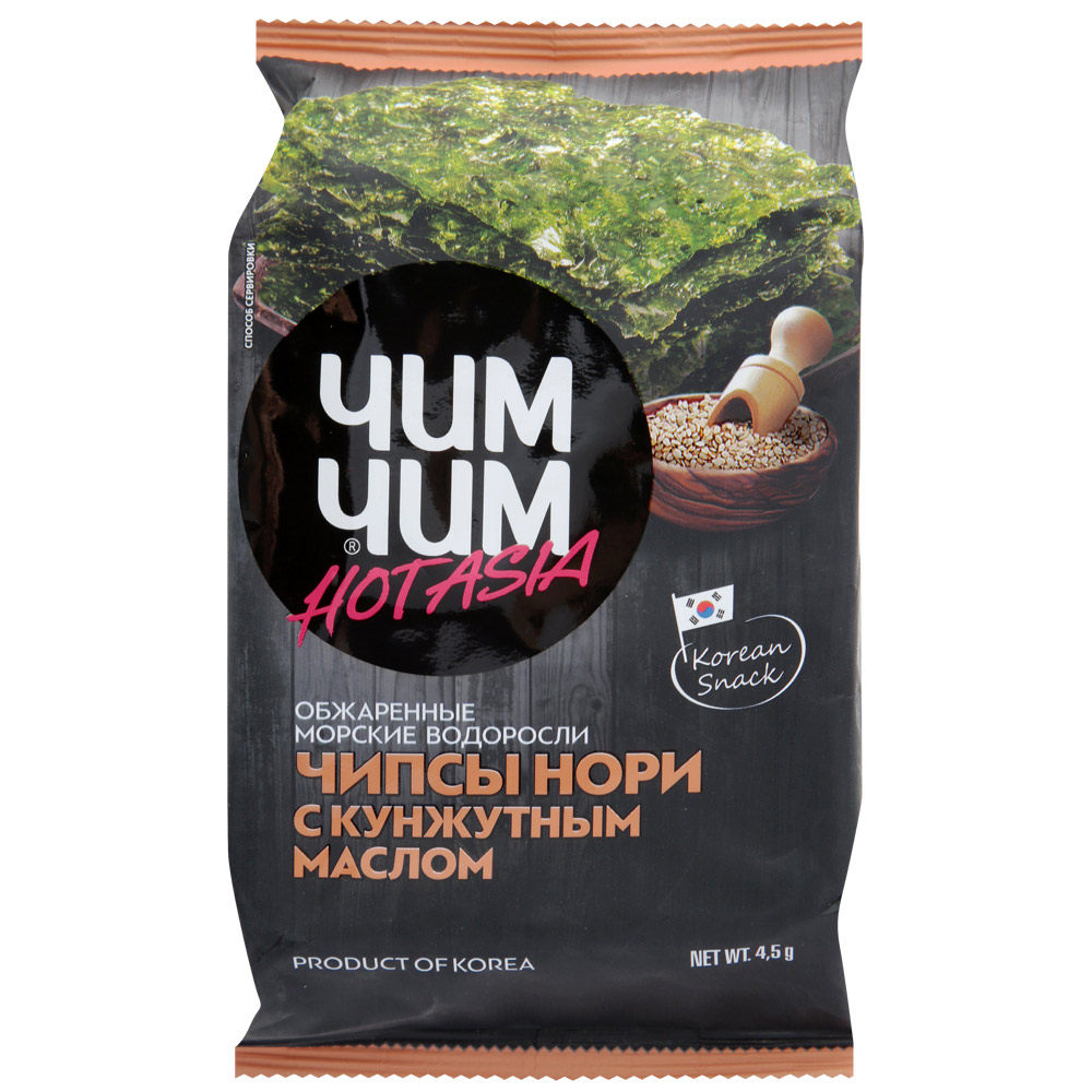 Чипсы нори Кунжут, "Чим-Чим", 4,5 г