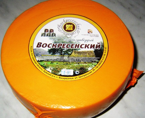 Сыр "Воскресенский", 1,8 кг, вес