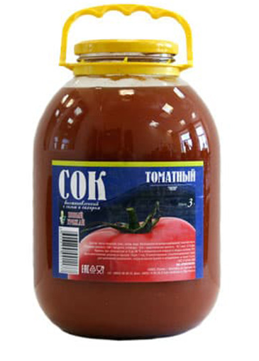 Сок томатный  ГОСТ,3 л