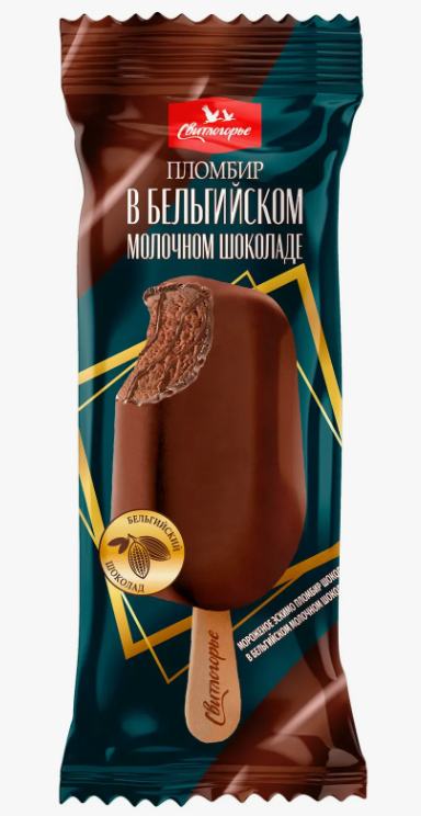 Мороженое эскимо пломбир шоколадный с наполн «Джамока» в молоч шок 12,0% 65г Свитлогорье