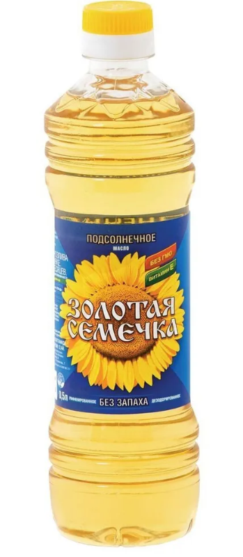 Масло Золотая семечка подс.рафинированное 0.5л