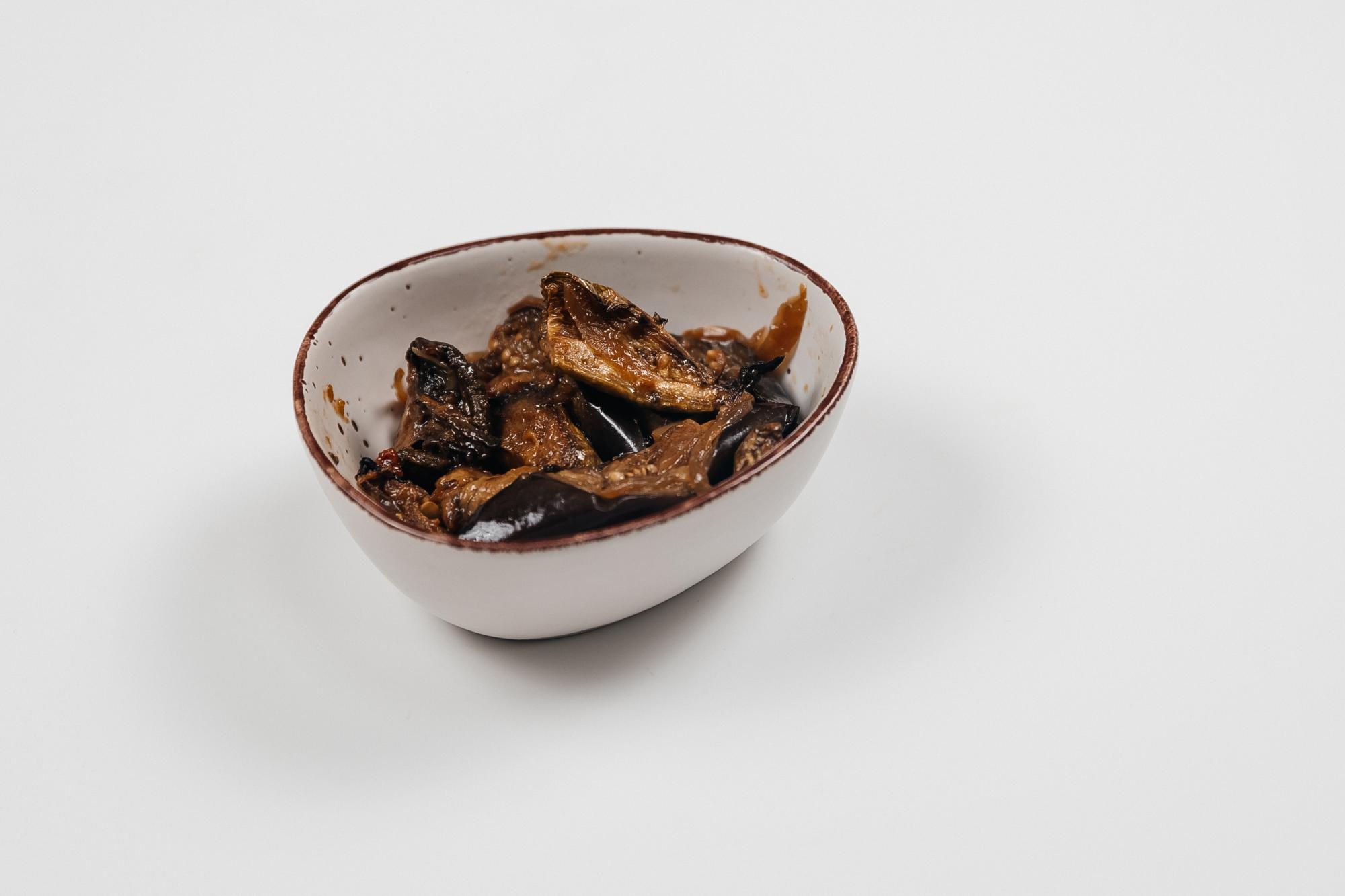 Баклажаны с курицей терияки