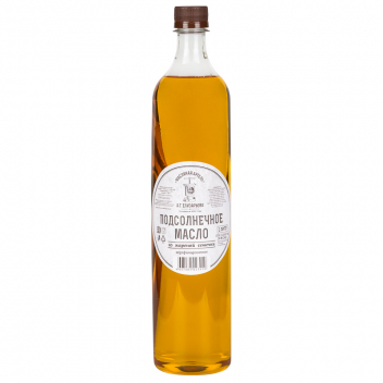 Масло фермерское «Масляная Артель Елизарьева А.Г.» подсолнечное из жареных семян, 0,75 л