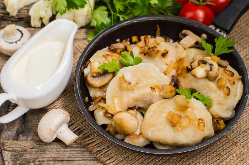 Вареники с картофелем и грибами 470 гр