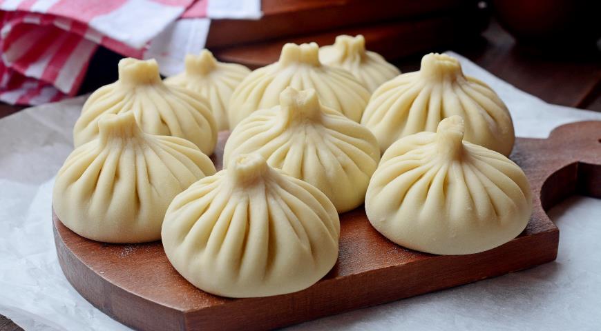 Хинкали со свининой и говядиной