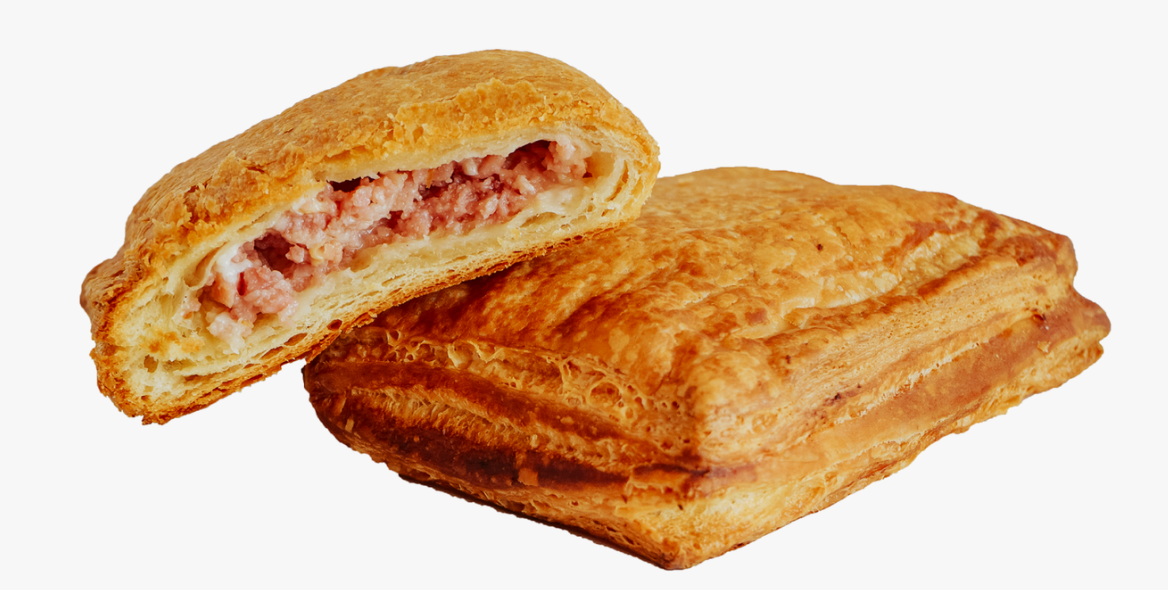 Слойка с ветчиной и сыром,75 гр