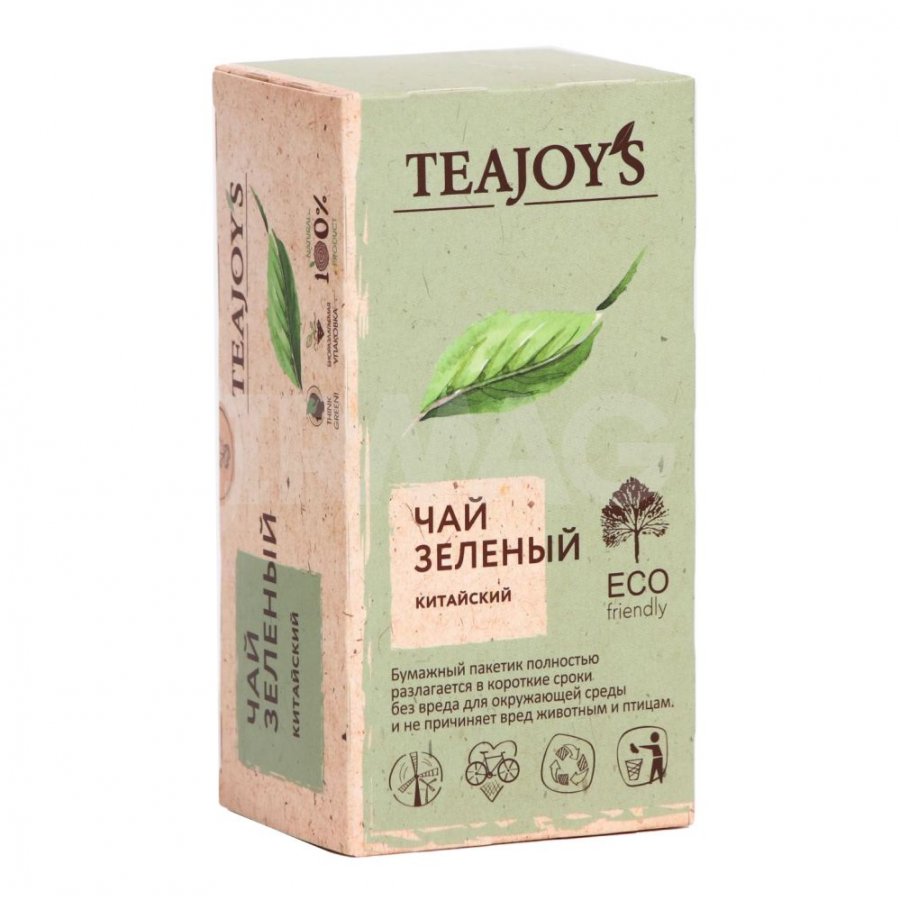 Чай Teajoy's зеленый китайский, 25 пак.