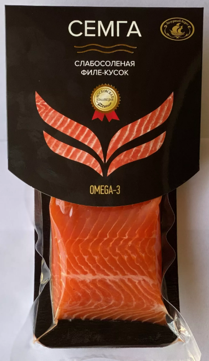 Семга кусок с\с в\у 200г \Лазурный берег"\