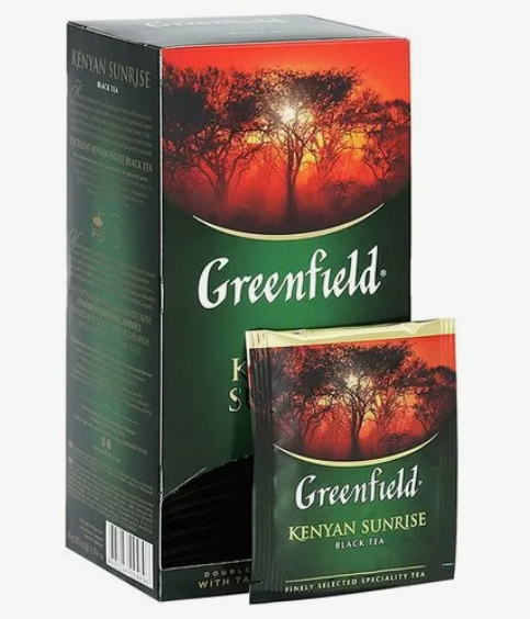 Чай Greenfield 25пак Kenyan Sunrise черный