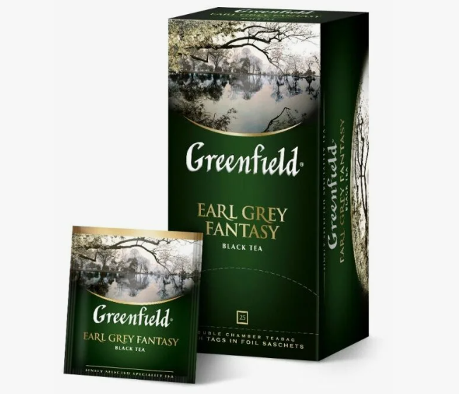 Чай Greenfield 25пак Earl Grey Fantasy черный