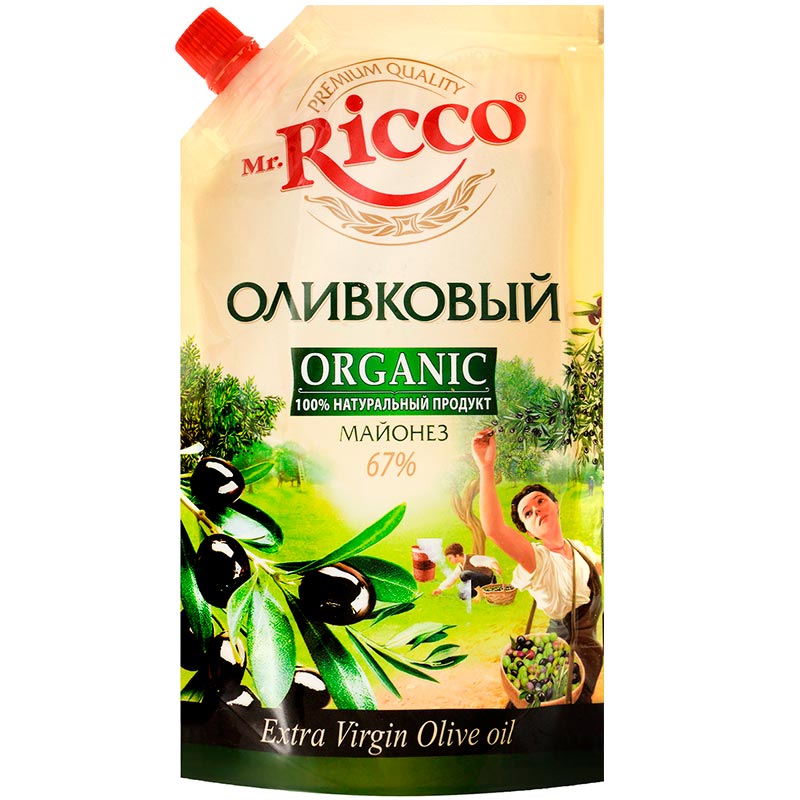 Майонез "Оливковый" ORGANIK Mr.Ricco 400мл. Татарстан