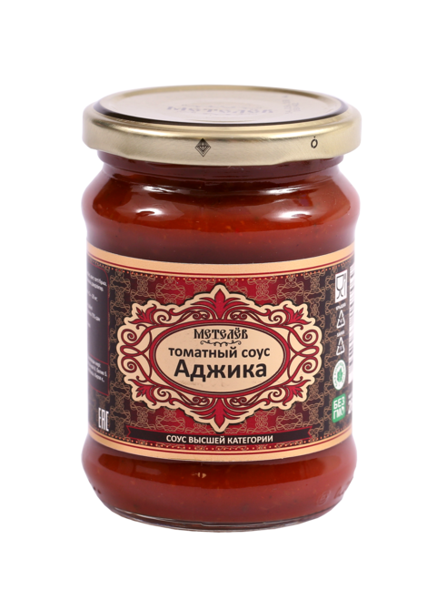 Соус томатный Аджика 260 гр Метелёв ООО "Русские продукты"