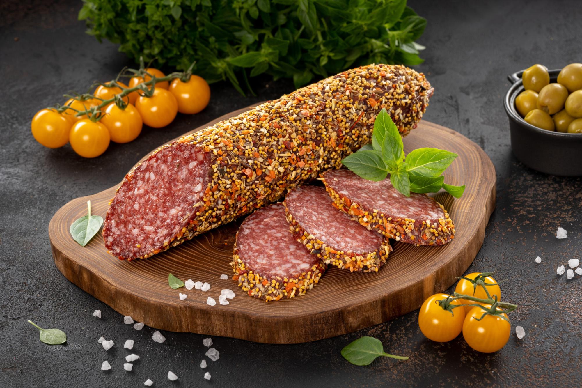 Колбаса с/к Монреаль в обсыпке, Липецкие зори