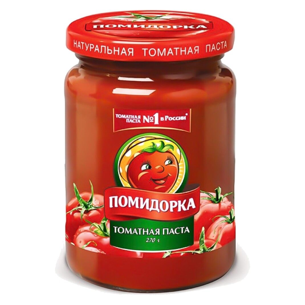 Томатная паста Помидорка 250мл  стекло 23-25%
