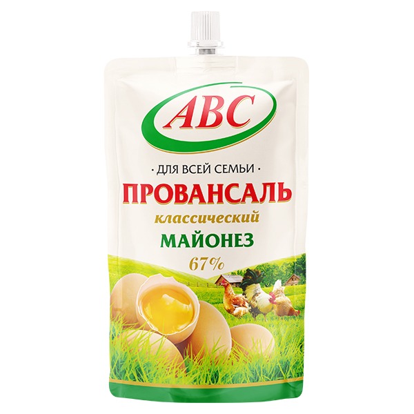 Майонез Провансаль класический АВС дой-пак 400г 67% Беларусь