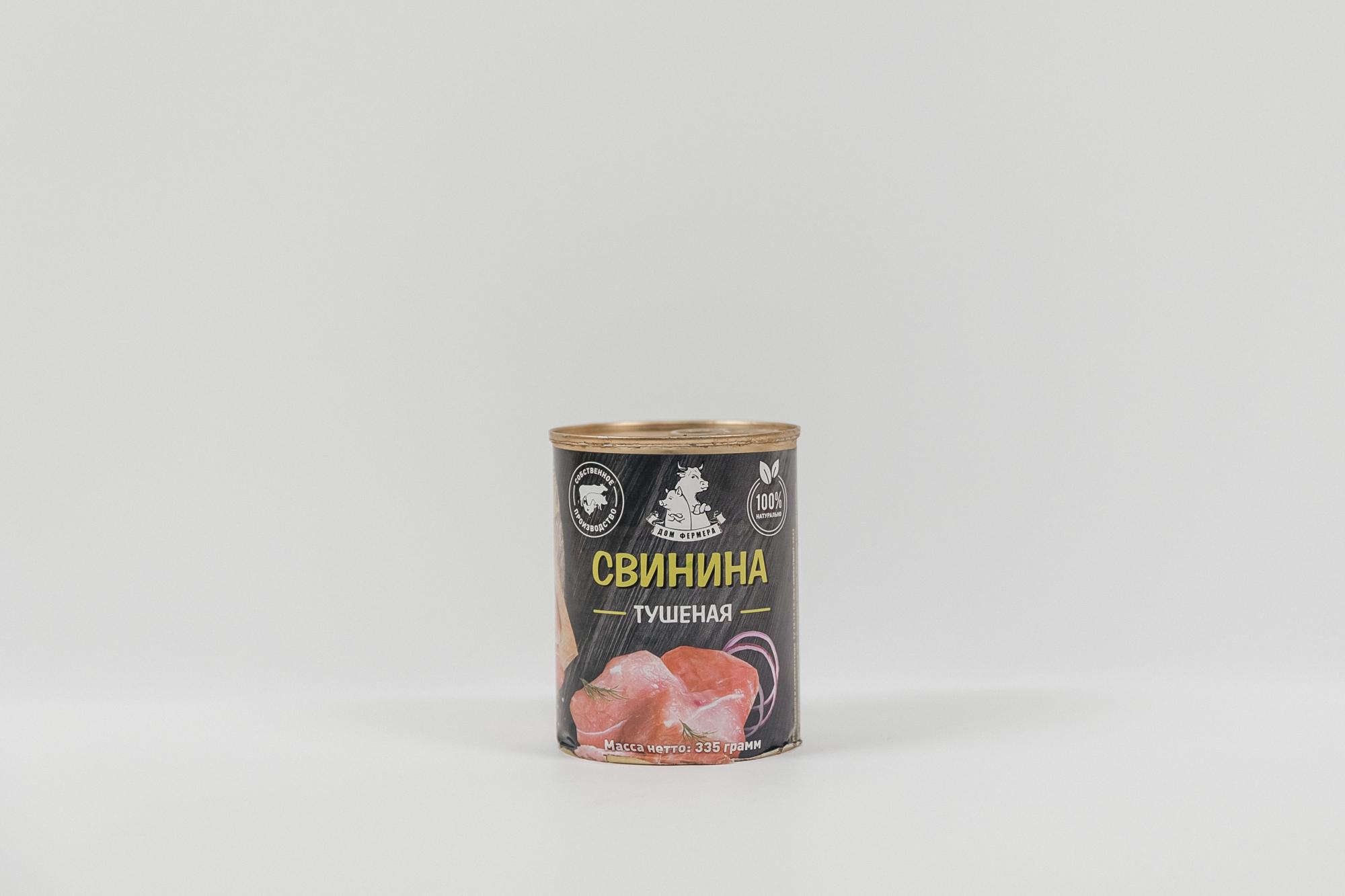 Свинина тушеная, ж/б 335 гр Дом Фермера