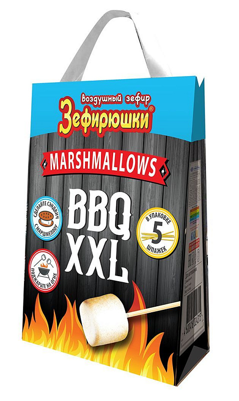 Зефир воздушный BBQ XXL Зефирюшки, 200г