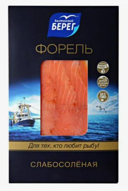 Форель нарезка с\с в\у 100г  \Балт.берег\