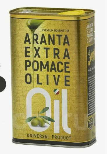 Масло оливковое ARANTA Extra Pomace Olive 1л раф