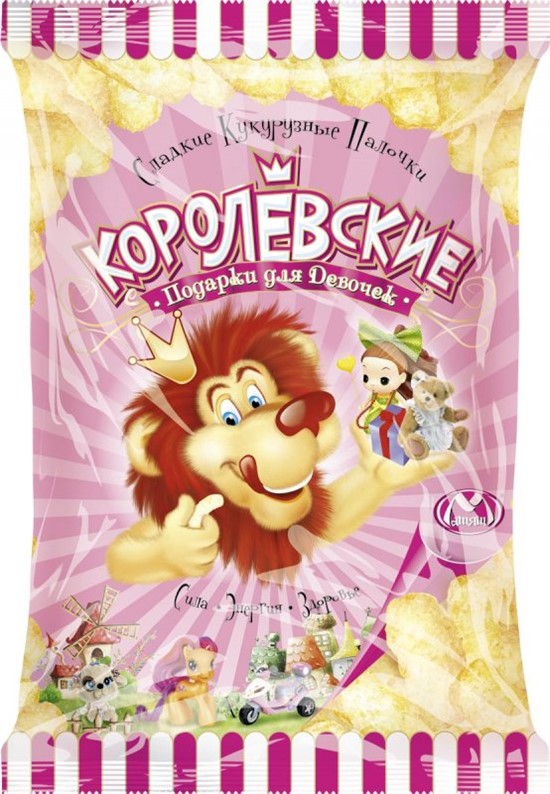 Кукурузные палочки "Королевские" для девочек 70 г
