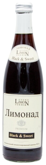 Напиток б/а газ "Black&Sweet " PREMIUM" 0,5 л
