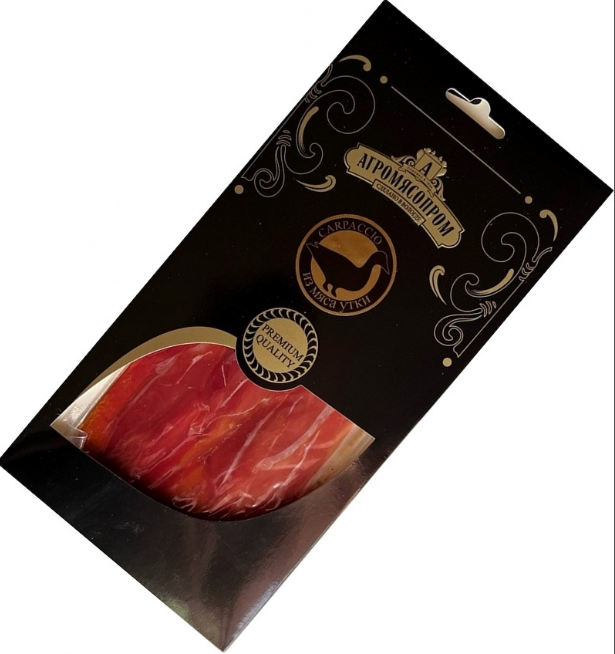 Карпаччо утки сырокопченое в В/У, ШТ, 70г. (нарезка)
