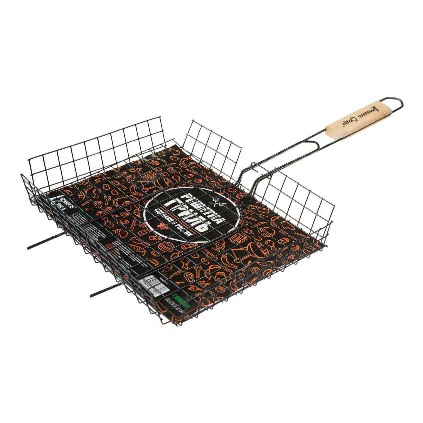 Решетка гриль "Дом. Сундук" Глубокая 36*28,5*6см