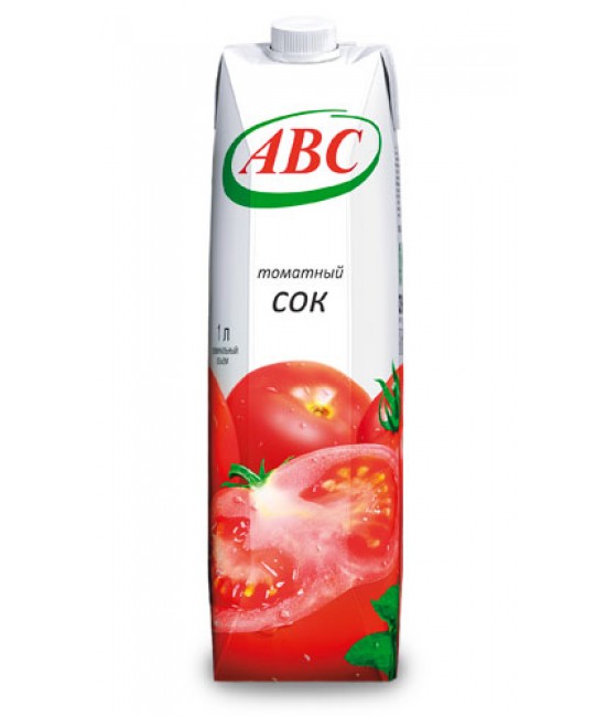 Сок Томатный с солью 100% АВС 1 литр