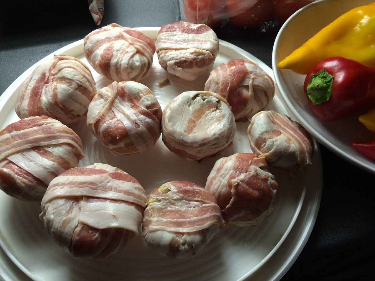 НОРИКИ ГРИБНЫЕ в беконе