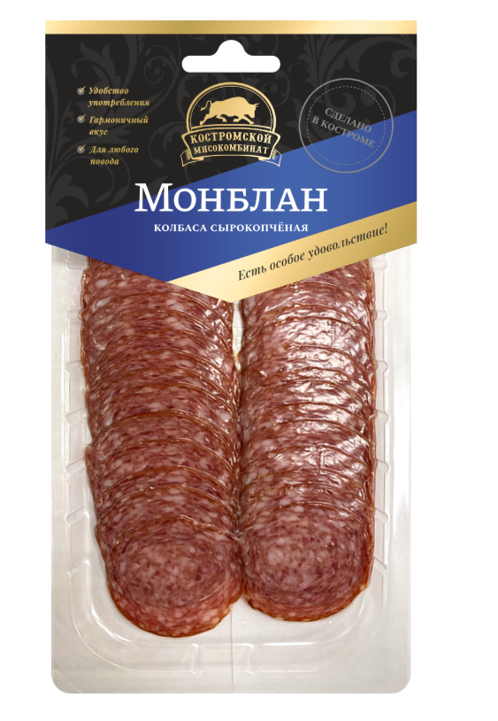 Нарезка Колбаса с/к "Монблан", 80 гр КМК