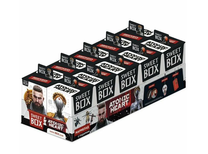 Мармелад с игрушкой в коробочке "SWEET BOX  "ATOMIC HEART 10г.