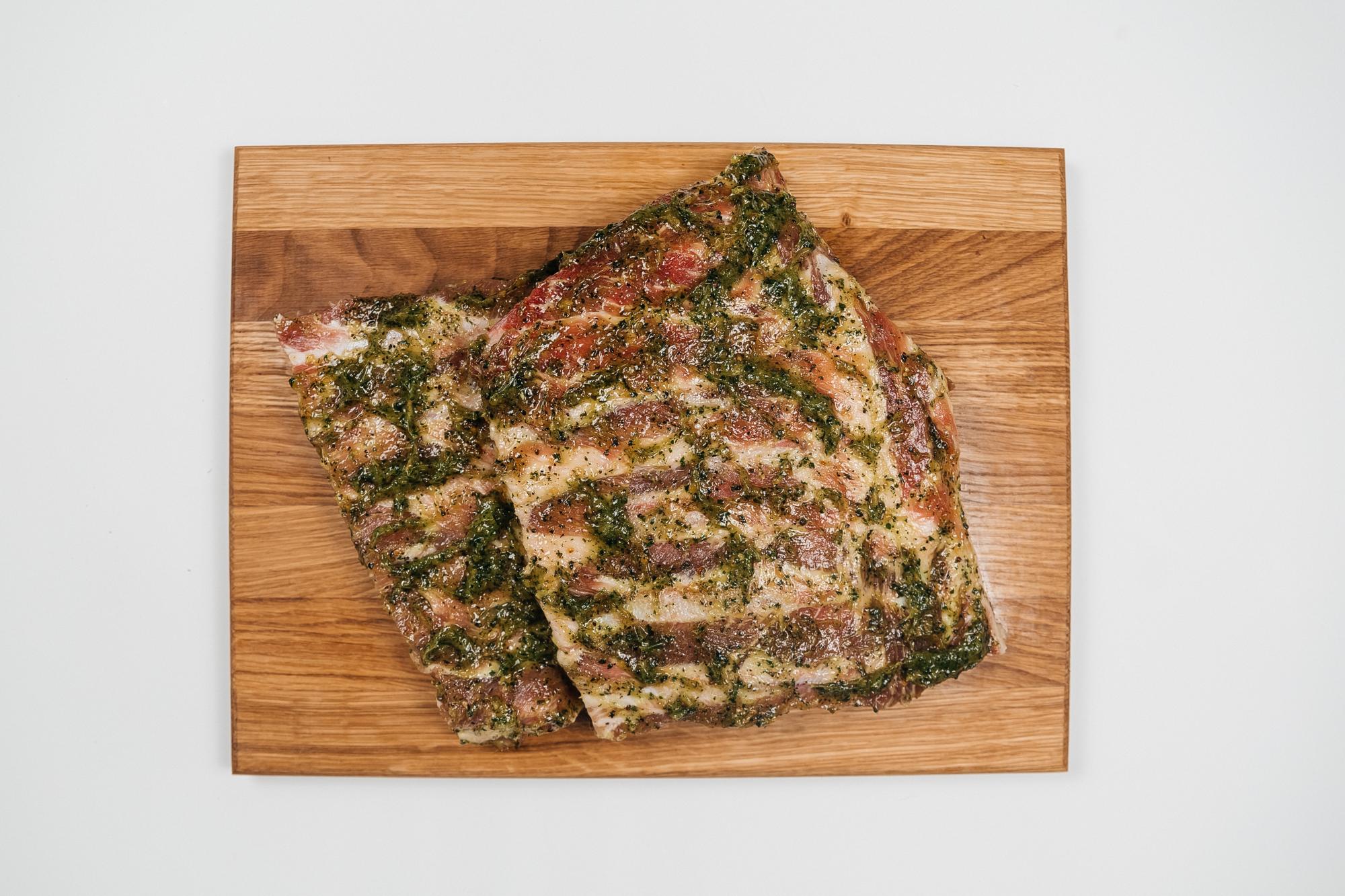 Ребра свиные в маринаде "Чесночный с травами"