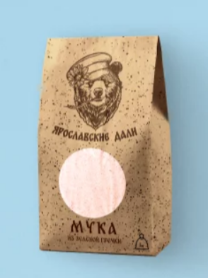 Мука из зеленой гречки (крафтовая упаковка) 1 кг