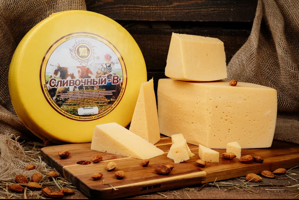 БЗМЖ Сыр “Сливочный” (Воскр.сыродел),вес