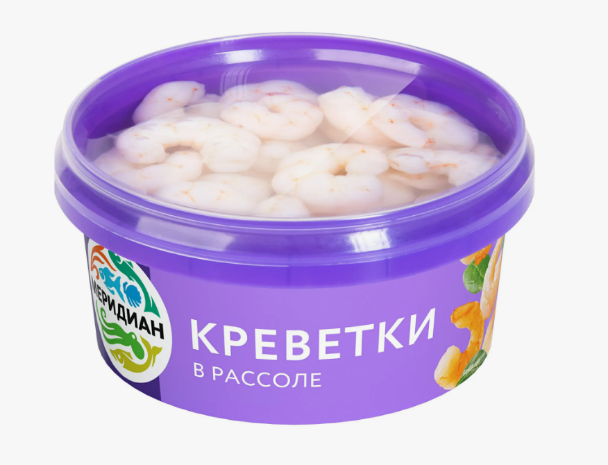 Креветки 180г в масле \Меридиан\
