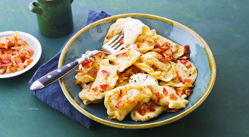 Вареники с картофелем и беконом 470 гр